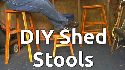 DIY Shed Stools