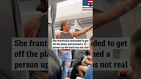 Dramatic Incident on Plane: Woman DEMANDS to Be Let Off, Citing 'Imaginary' Passenger #Shorts