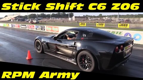 11 Second Stick Shift C6 Z06 Corvette Wednesday Night Drags