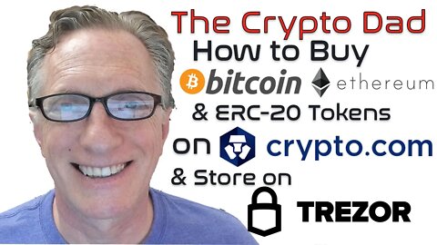 How to Buy Bitcoin, Ethereum, & ERC20 Tokens on Crypto.com & Store in a Trezor Hardware Wallet