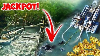 Divers Hit The JACKPOT & Found GOLD | First Day Gold Dredging Alaska!!