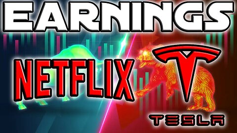 Netflix Gains and Tesla Dumps | Q3 Earnings $TSLA, and $NFLX