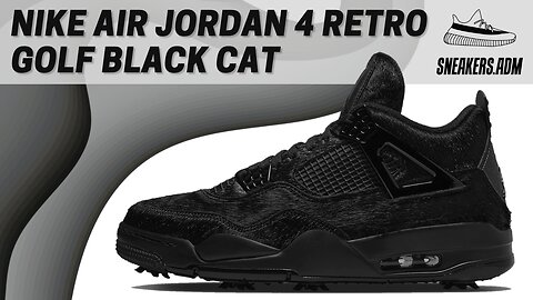 Nike Air Jordan 4 Retro Golf Black Cat Pony Hair - CU9981-001 - @SneakersADM