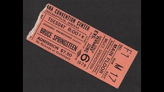 June 6, 1978 - Bruce Springsteen & The E Street Band in Indianapolis (Ticket Stub & Images)