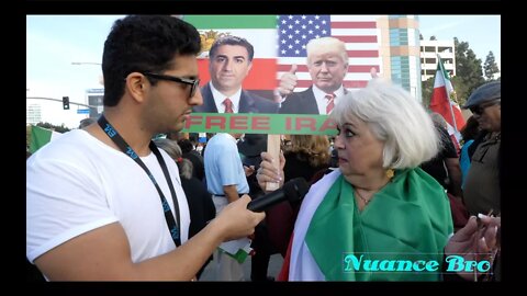 Interviewing Persians At Iran Protest In Los Angeles