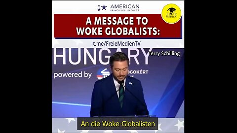 Botschaft an die Woke Globalisten (CPAC Hungary 2023, Terry Schilling)