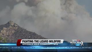 Residents attend meeting regarding Lizard Fire