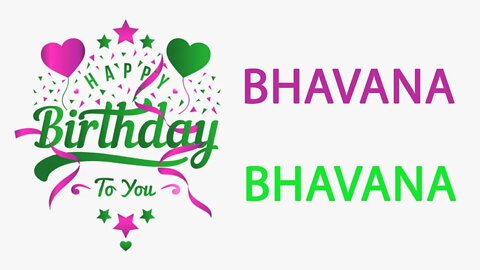 Happy Birthday to Bhavana - Hindi Birthday Wish From Birthday Bash