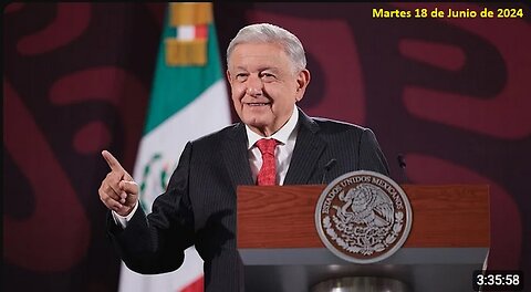 Conferencia de prensa matutina, desde Palacio Nacional.