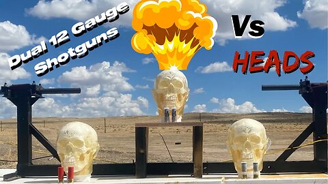 Dual 12 Gauge Shotguns Vs Heads