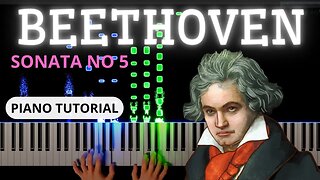 Sonata No.5 C Minore Prestissimo - Beethoven - Piano Tutorial #beethoven #pianotutorial #rushe