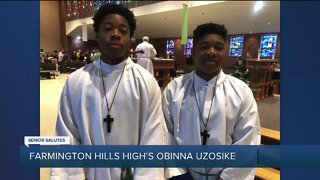 WXYZ Senior Salutes: Farmington High School's Obinna Uzosike