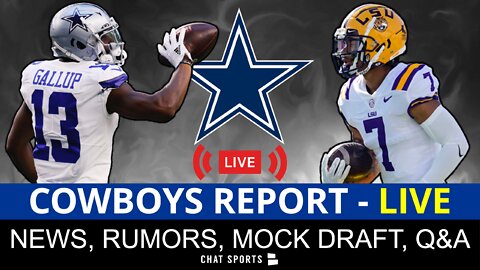 LIVE - Cowboys News, Rumors On Derek Stingley, Michael Gallup & 7-Round NFL Mock Draft