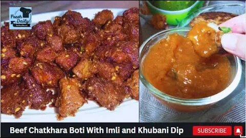 Beef Chatkhara Boti with Imli and Khubani Dip | Post Bakra Eid Recipes | Fresh Daily