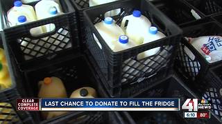 Generous community members help fill the fridge