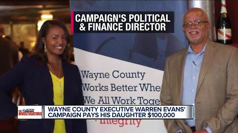 Facing easy re-election, Warren Evans’ campaign pays daughter $100k since 2017