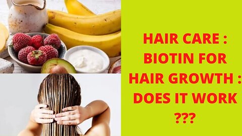 Hair Care : Biotin for Hair Growth: Does It Work?--Restinol Hair supplement
