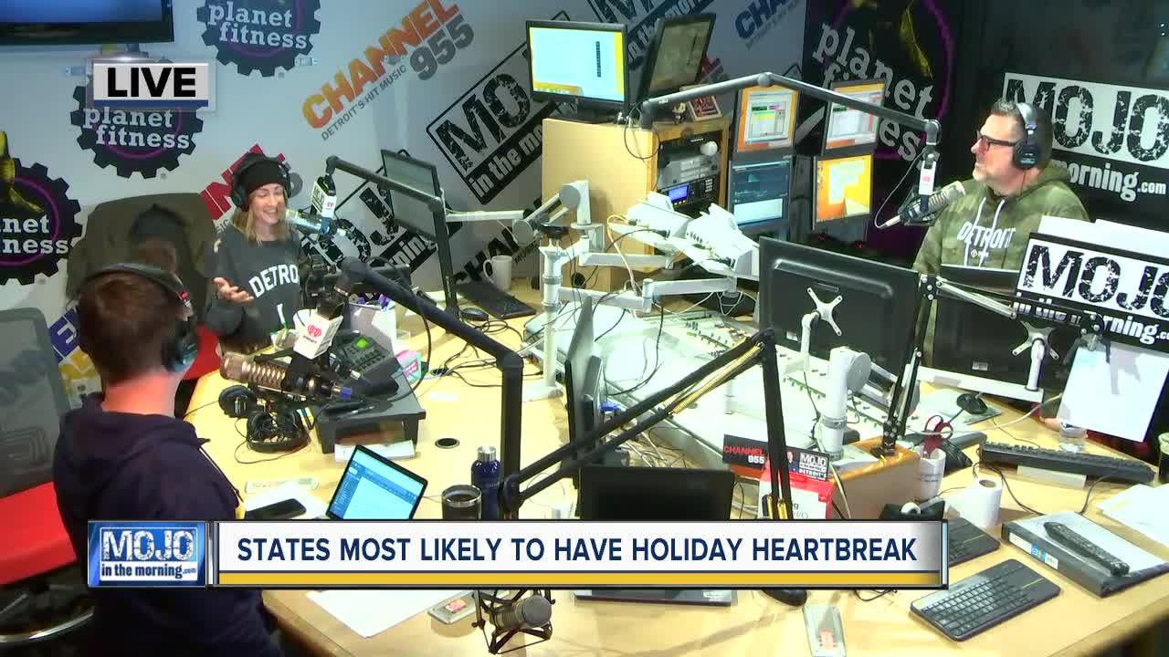 Mojo in the Morning: States most likely to have holiday heartbreak