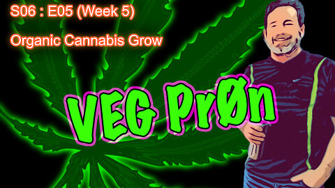 S06 E05 Organic Cannabis Grow (Week 5) Up-Potted from Solo Cups to 1½ Gallon Pots