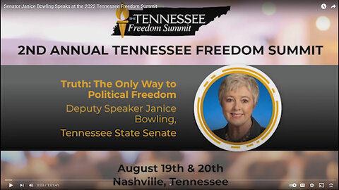Senator Janice Bowling Speaks at the 2022 Tennessee Freedom Summit