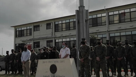 Moment of Silence - 3rd Marine Expeditionary Brigade honors Operation Tomodachi
