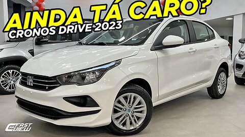 NOVO FIAT CRONOS DRIVE CVT 2023 COM CALOTAS E PREÇO QUASE POPULAR DEIXA A DESEJAR PERANTE RIVAIS?