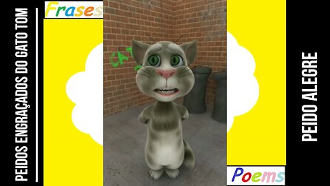 Peidos engraçados do gato tom: Peido alegre, sai cheio de alegria! [Frases e Poemas]