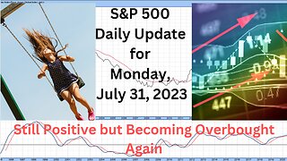 S&P 500 Daily Market Update for Monday July 31, 2023
