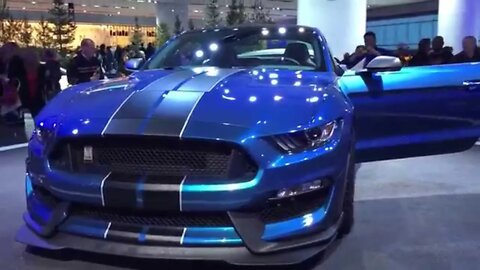2016 Ford Mustang Shelby GT350 with flat plane crank at the NAIAS Detroit Auto Show.