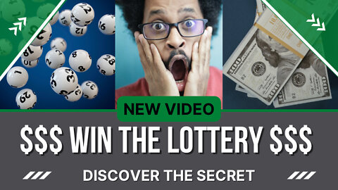 $$$ Winning the Lottery !!! Lottery Strategies REVEALED $$$