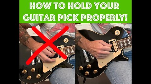 How To Hold A Guitar Pick Properly [PLAY FASTER IN MINUTES!]