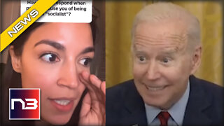 AOC Accidentally HUMILIATES Biden On Video