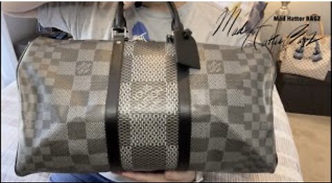 Beautiful Travel Bag from a Private Seller! Keepall 50 in the Giant Damier Graphite print!