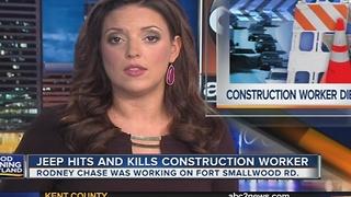 Construction worker hit, killed by car