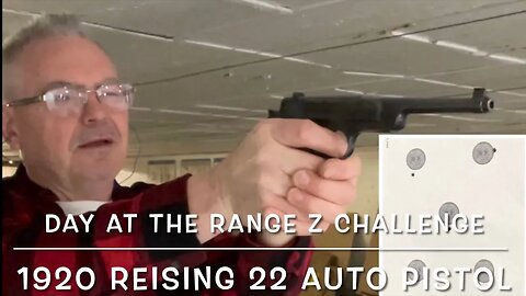 @Dayattherange pistol Z challenge with my 1920 Reising 22 auto pistol. Norma tac-22 thanks Eli!