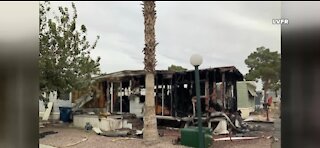 1 arrested for arson following Las Vegas mobile home fire