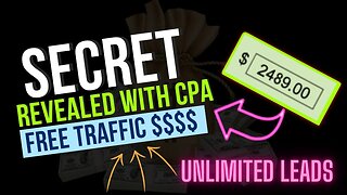 $2489=CPA Marketing, Free Traffic, Promote CPA Offers for Free, Ways To Make Money Online