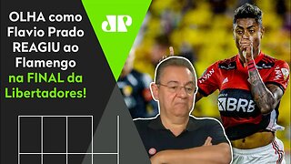 MENGÃO NA FINAL! OLHA as REAÇÕES de Flavio Prado a Barcelona-EQU 0 x 2 Flamengo!