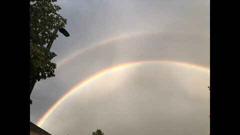 STUNNING DOUBLE RAINBOW COVENANT OF GOD, ON THE LAST DAYS OF AWE BEFORE THE EVE OF YOM KIPPUR 2022!