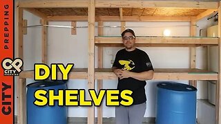 How to build shelves to store water in your garage (DIY)