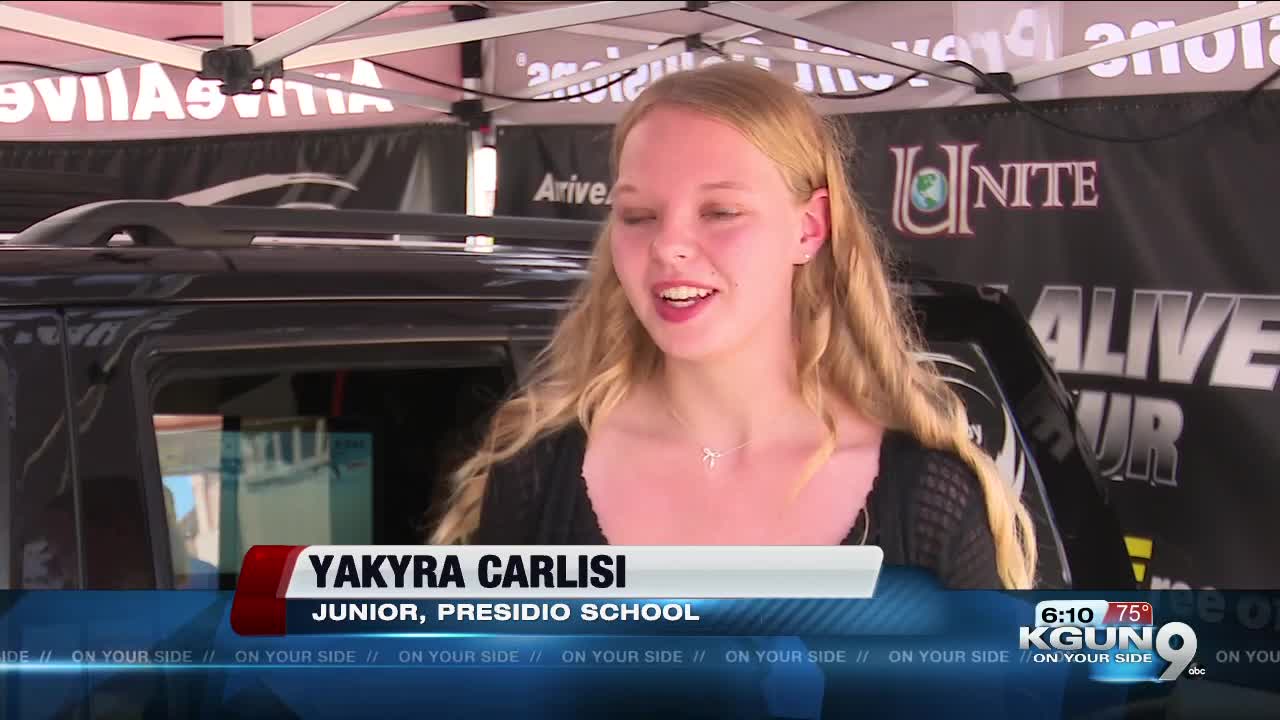 Arrive Alive truck visits Presidio School