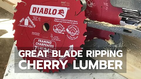 WOODWORKING: Great Blade Ripping 2" Cherry Lumber