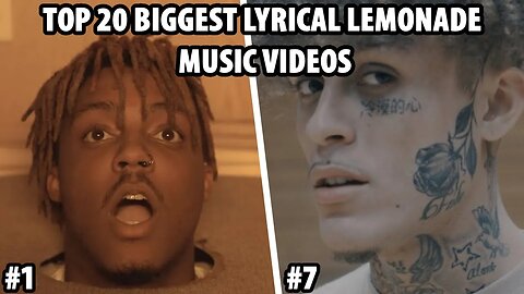 TOP 20 BIGGEST LYRICAL LEMONADE MUSIC VIDEOS