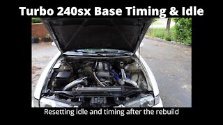 Turbo ka24de 240sx setting idle and base timing