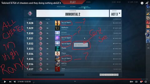 Valorant is full of CHEATERS and company doing nothing about it | Ranking up is IMPOSSIBLE