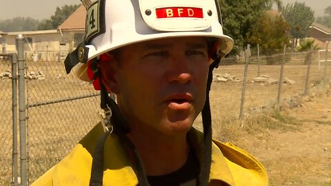Bakersfield Fire Department's Casey Snow discusses a fire in East Bakersfield