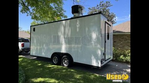 Barely Used 2021 Rock Solid Cargo 8.5' x 18' Food Concession Trailer for Sale in Louisiana