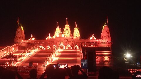 Swaminarayan temple Light show 😍❤️