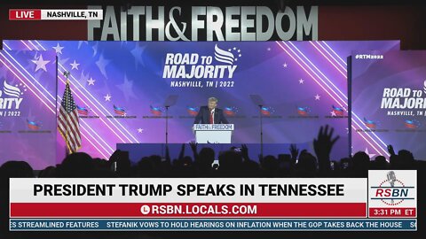 REPLAY: President Trumps Full Speech At Faith And Freedom Coalition In Nashville, TN 6/17/22