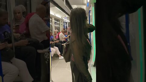 Clean bright inside Montréal metro #viralvideo #train #downtowntoronto